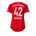 Cheap Bayern Munich Jamal Musiala #42 Home Football Shirt Women 2022-23 Short Sleeve